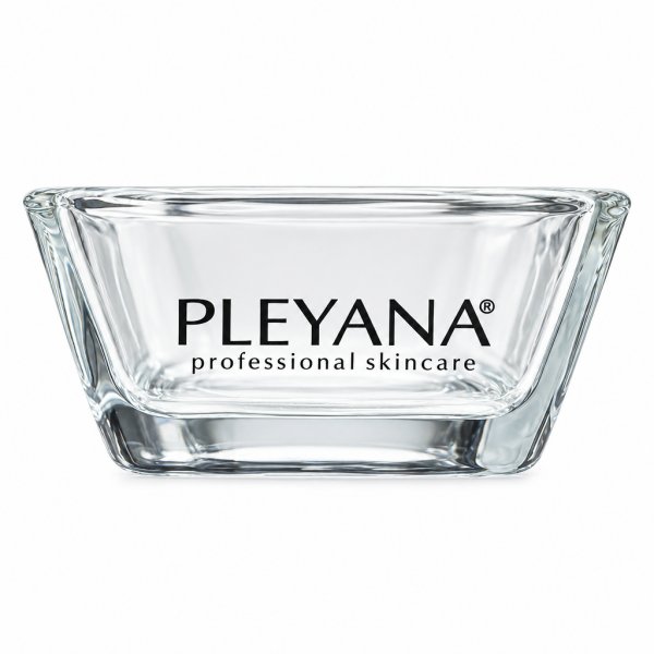 Миска стеклянная с логотипом PLEYANA 